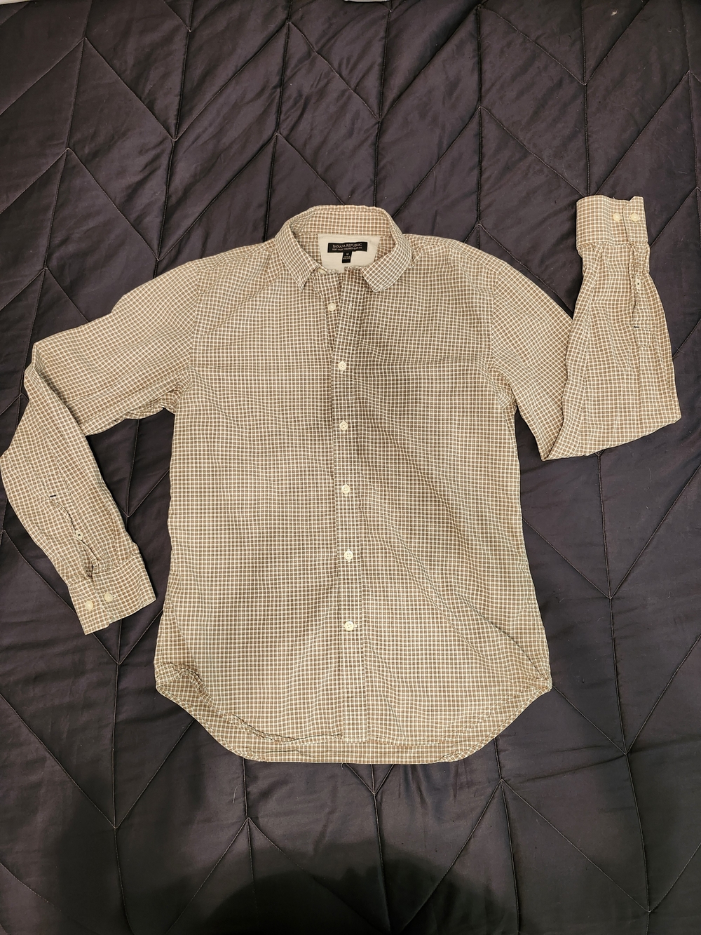 Banana Republic Men's Soft Washed Tailored Slim Fit Button-Down Shirt
